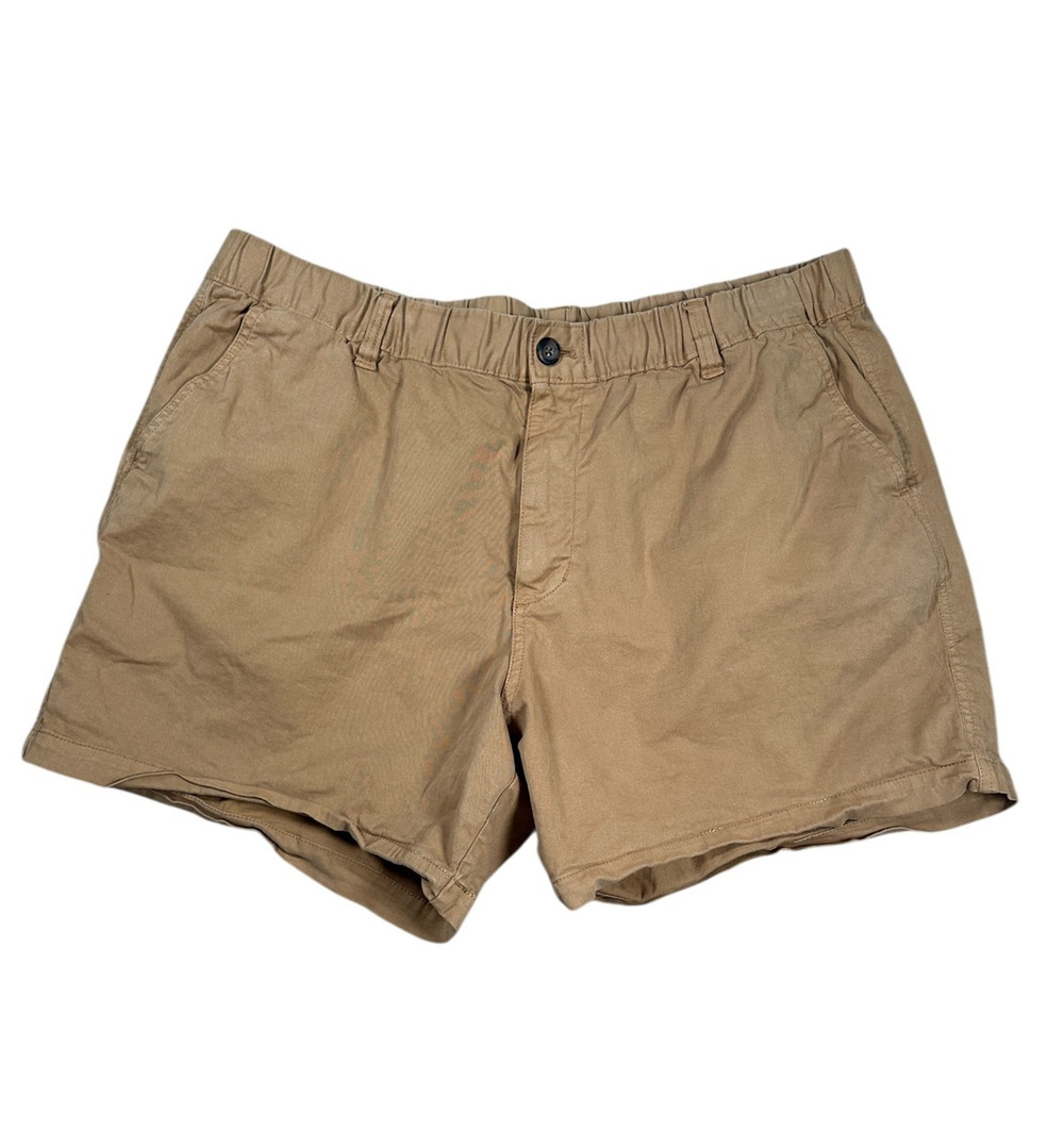 Bearbottom Chino Shorts Mens XXL 2XL Tan Khaki 5.5" Inseam Stretch Hike Outdoor